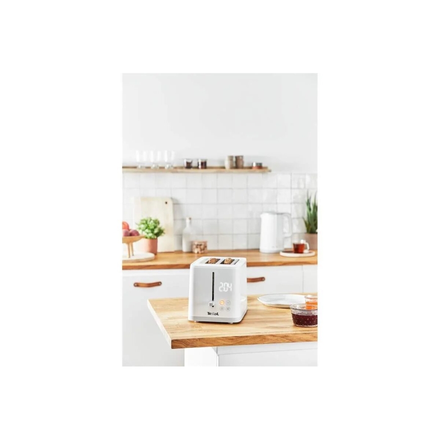 Tefal - Röster, 2 auguga SENSE 850W/230V valge
