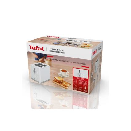 Tefal - Röster, 2 auguga SENSE 850W/230V valge