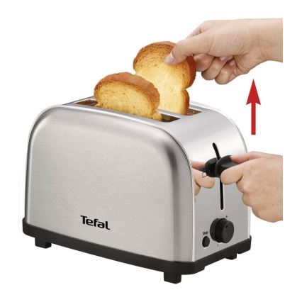 Tefal - Röster, 2 auguga ULTRA MINI 700W/230V matt kroom
