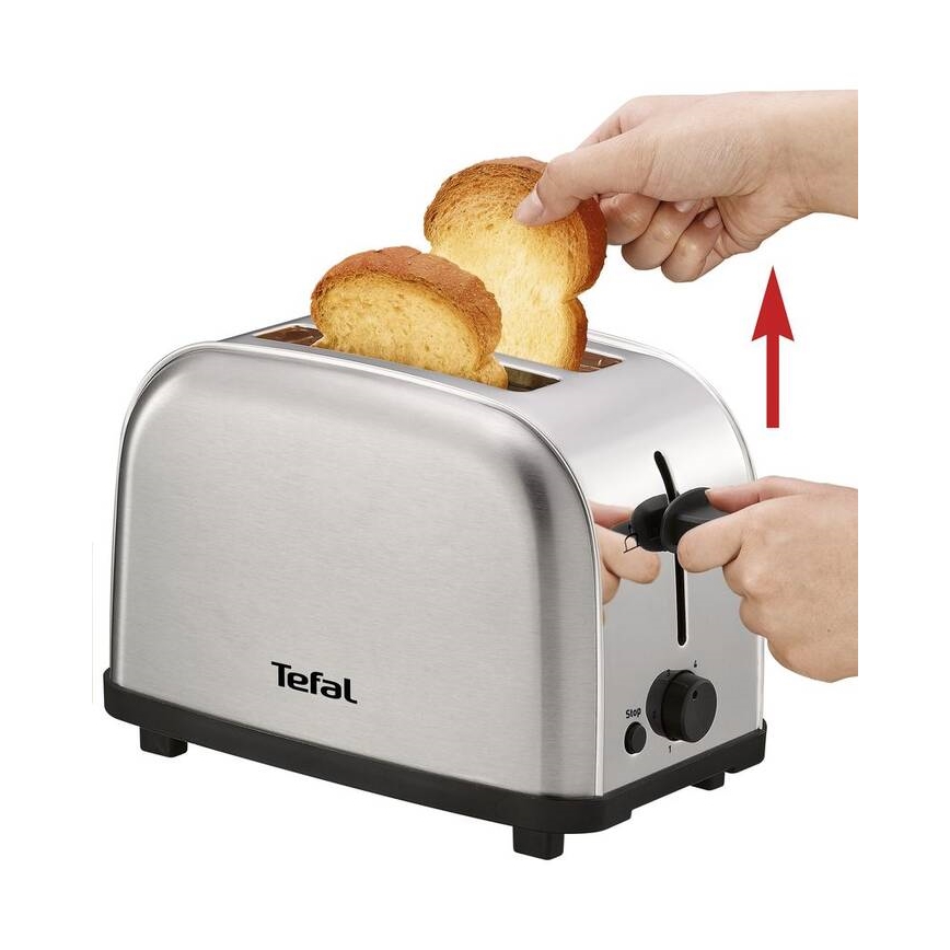 Tefal - Röster, 2 auguga ULTRA MINI 700W/230V matt kroom