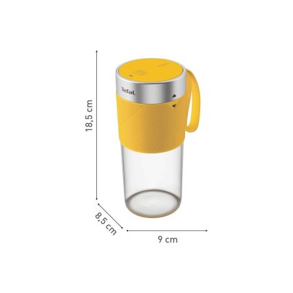 Tefal - Smuutiblender BLENDFORCE 50W/5V 1200 mAh kollane