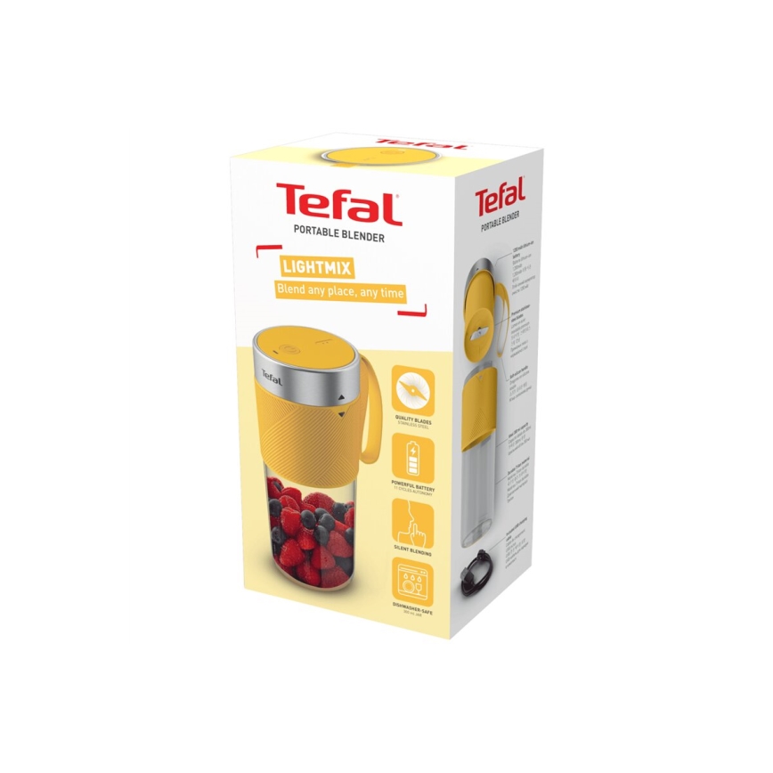 Tefal - Smuutiblender BLENDFORCE 50W/5V 1200 mAh kollane