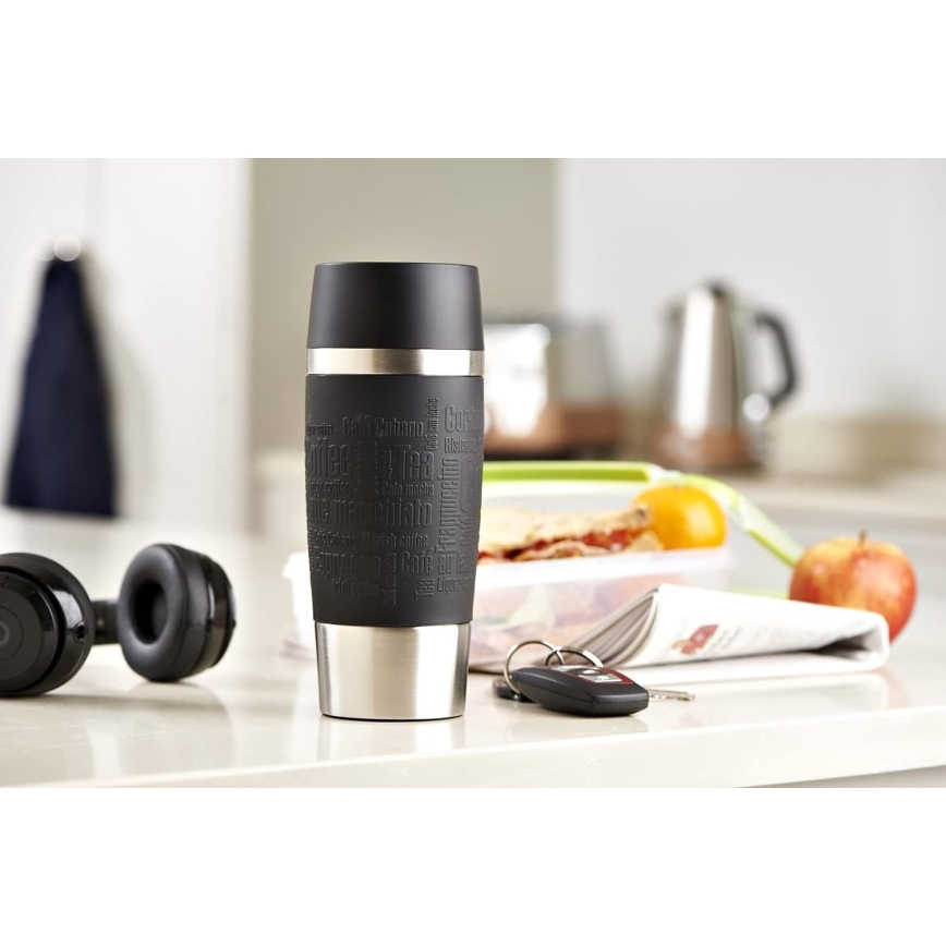Tefal - Termostass 360 ml TRAVEL MUG roostevaba/must