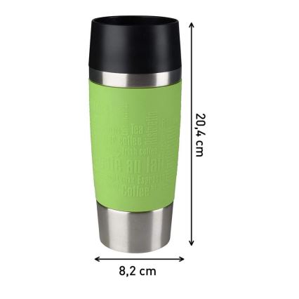 Tefal - Termostass 360 ml TRAVEL MUG roostevaba/roheline