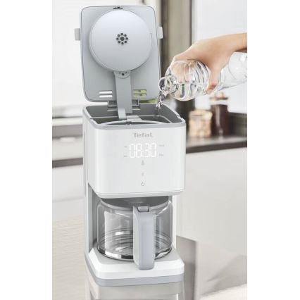 Tefal - Tilkumisfunktsiooniga kohvimasin LCD ekraaniga SENSE 1000W/230V valge