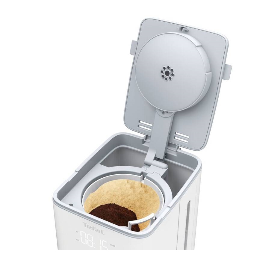 Tefal - Tilkumisfunktsiooniga kohvimasin LCD ekraaniga SENSE 1000W/230V valge