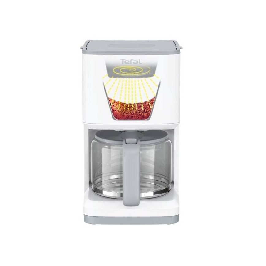 Tefal - Tilkumisfunktsiooniga kohvimasin LCD ekraaniga SENSE 1000W/230V valge