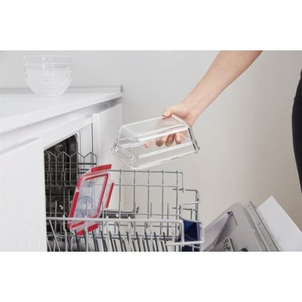 Tefal - Toiduanum 0,85 l MSEAL GLASS punane/klaas