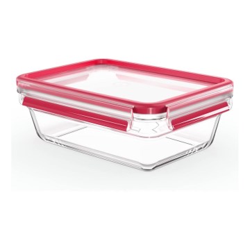 Tefal - Toidukarp 1,3 l MSEAL GLASS punane/klaas