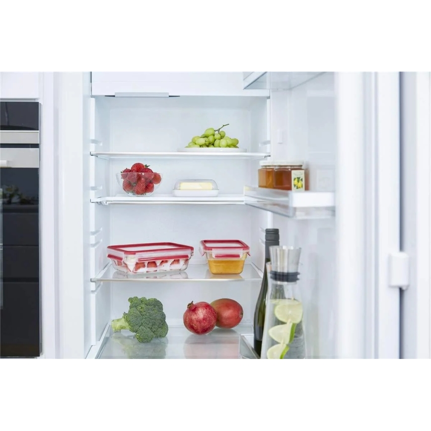 Tefal - Toidukarp 1,3 l MSEAL GLASS punane/klaas