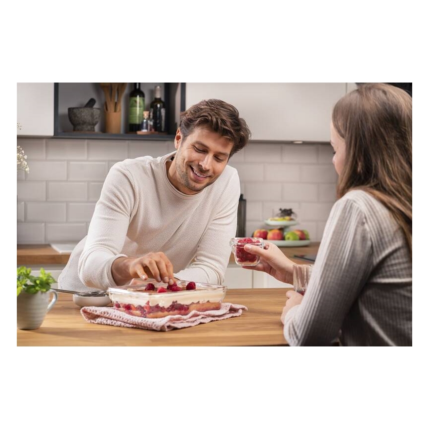 Tefal - Toidukarp 2 l MSEAL GLASS punane/klaas