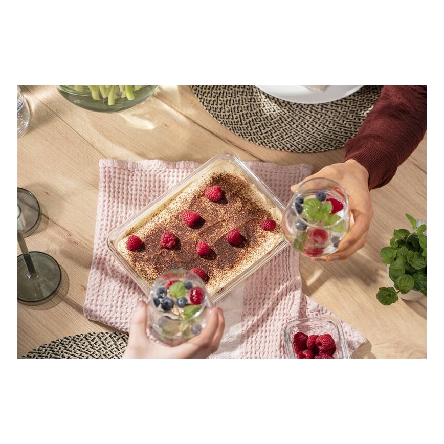 Tefal - Toidukarp 2 l MSEAL GLASS punane/klaas