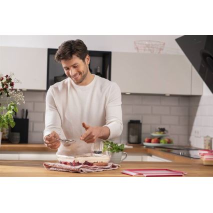 Tefal - Toidukonteiner 2 l MSEAL GLASS punane/klaas