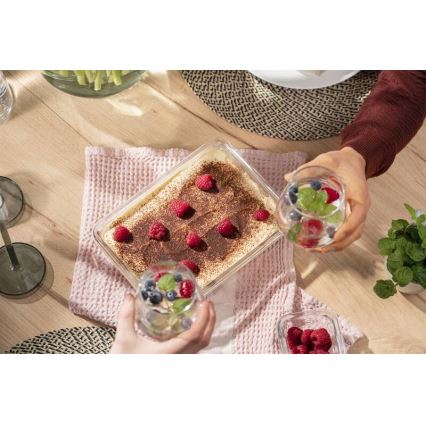Tefal - Toidukonteiner 2 l MSEAL GLASS punane/klaas