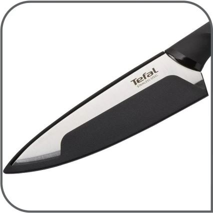 Tefal - Universaalne roostevabast terasest nuga COMFORT 12 cm läikiv kroom/must