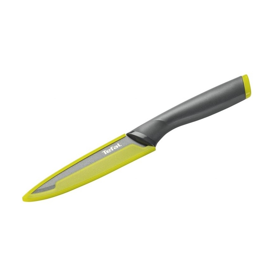 Tefal - Universaalne roostevabast terasest nuga FRESH KITCHEN 12 cm hall/roheline