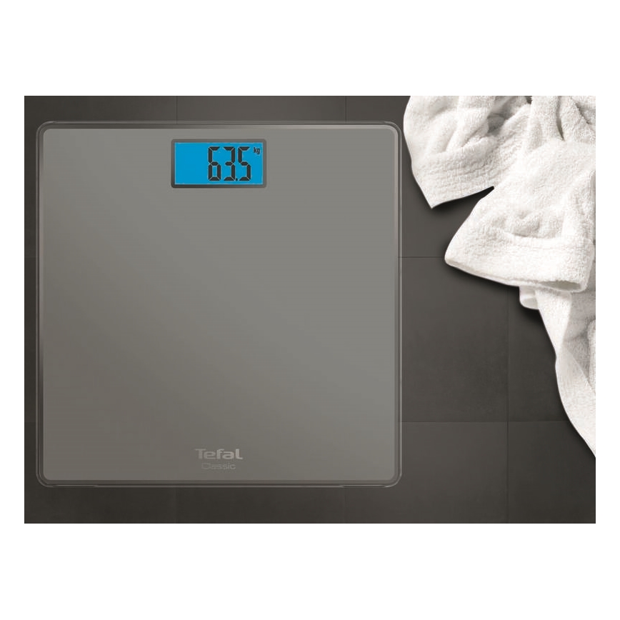 Tefal - Vannitoa kaal CLASSIC 2xAAA hall