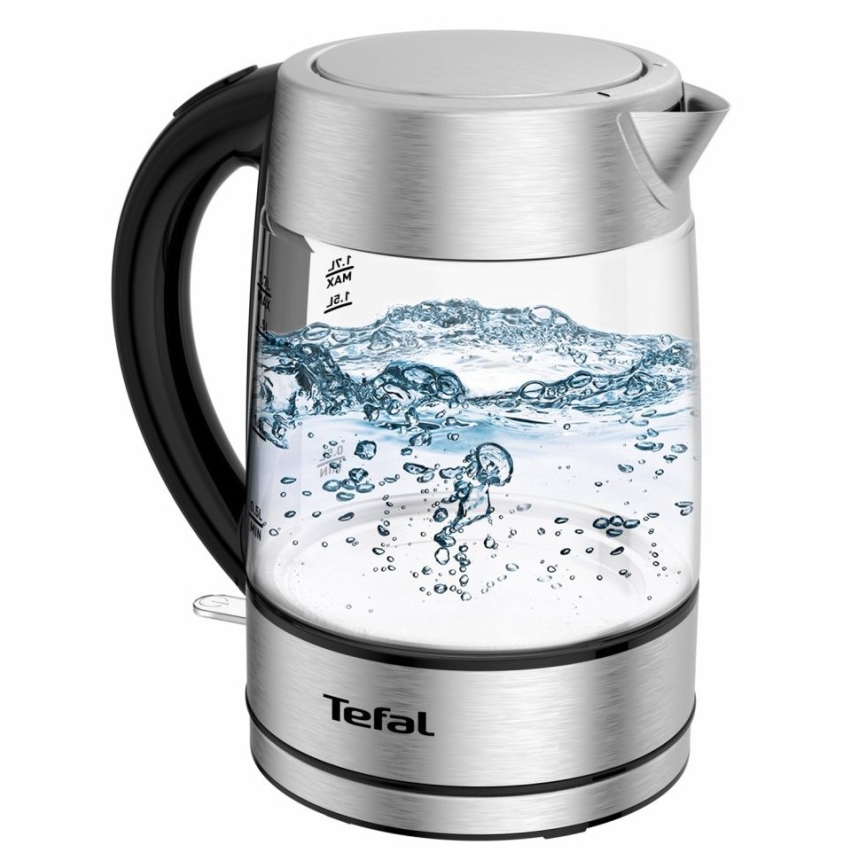Tefal - Veekeetja GLASS 1,7 l  2200W/230V matt kroom