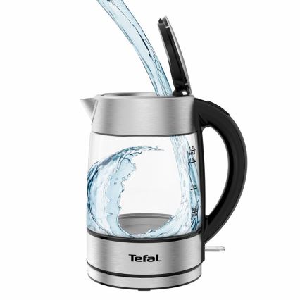 Tefal - Veekeetja GLASS 1,7 l  2200W/230V matt kroom