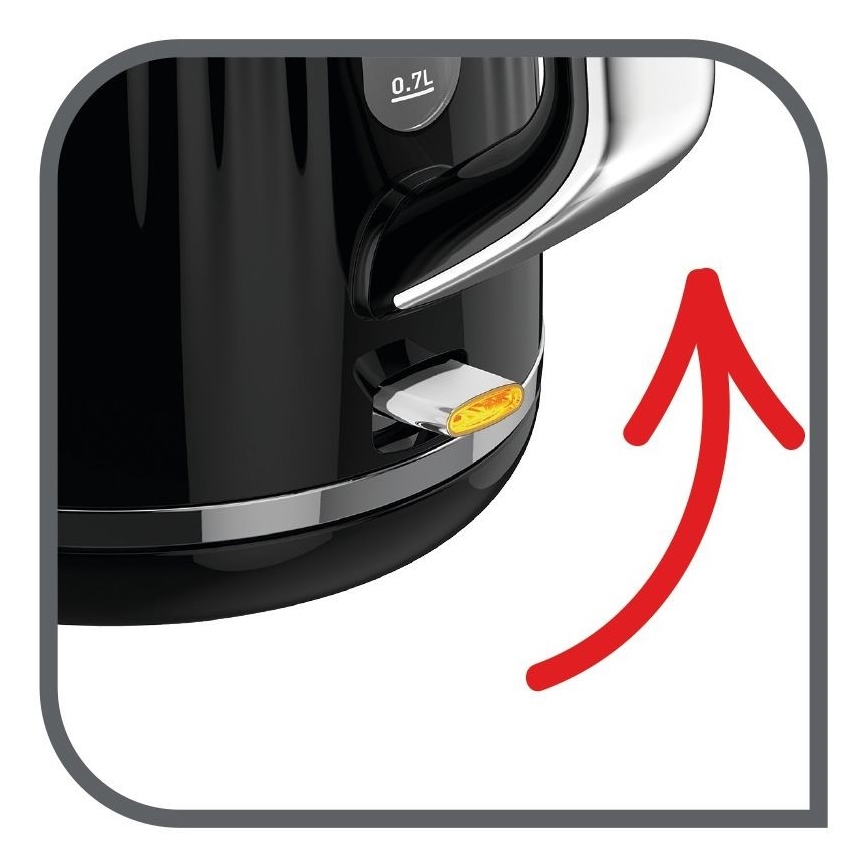 Tefal - Veekeetja LOFT 1,7 l 2400W/230V must