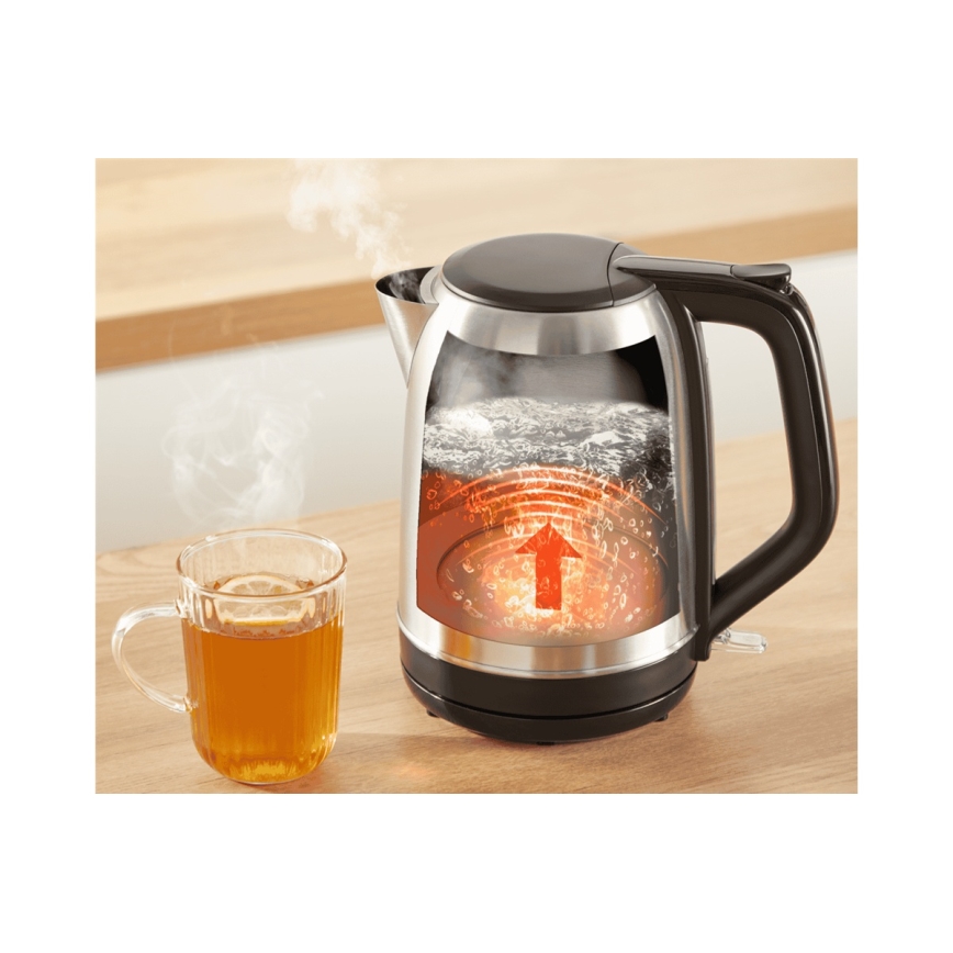 Tefal - Veekeetja SUBITO 1,7l 2400W/230V roostevaba/must