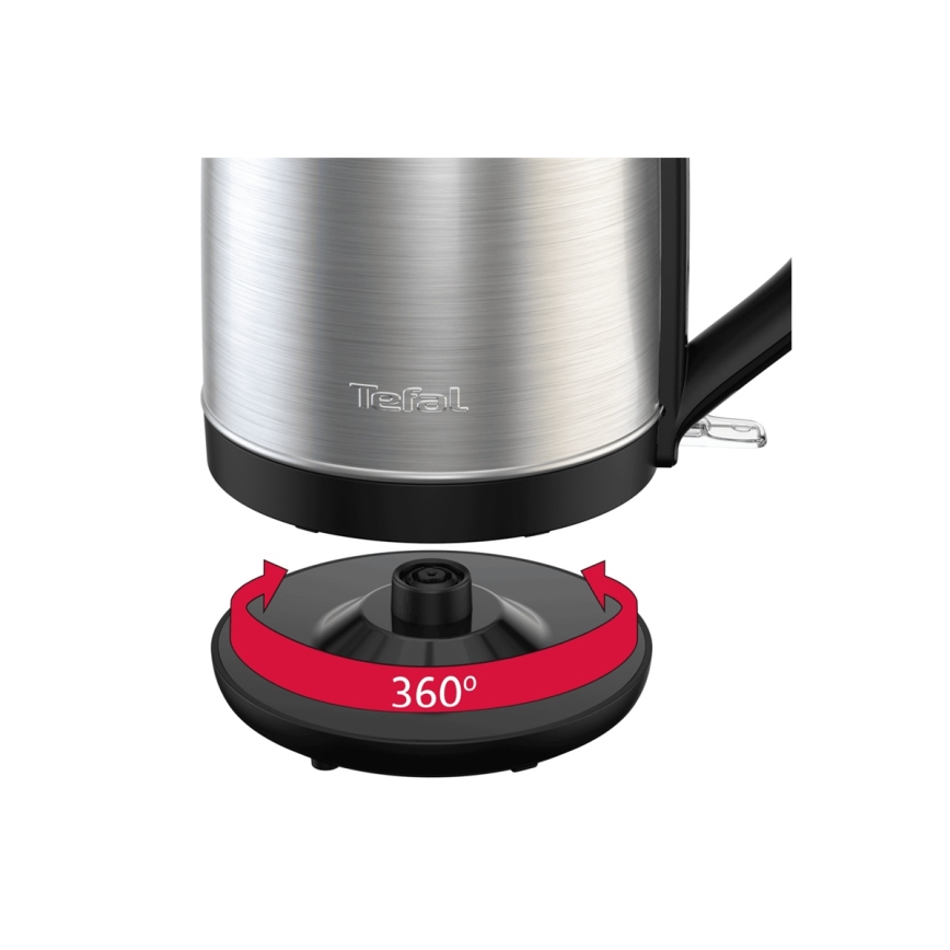 Tefal - Veekeetja SUBITO 1,7l 2400W/230V roostevaba/must