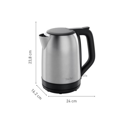 Tefal - Veekeetja SUBITO 1,7l 2400W/230V roostevaba/must
