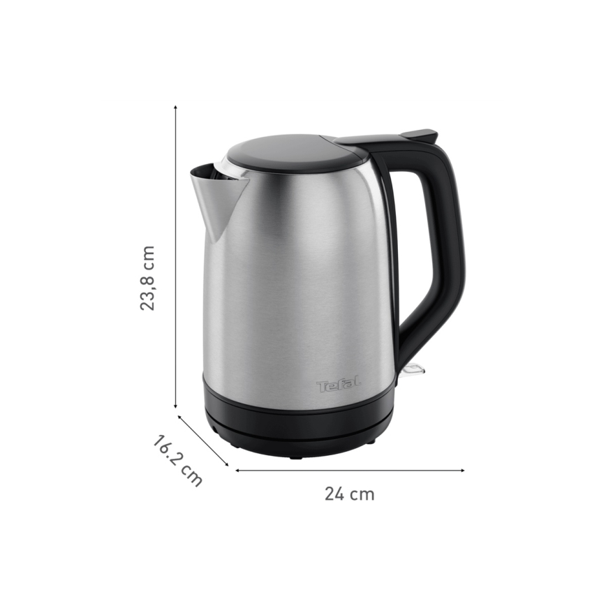 Tefal - Veekeetja SUBITO 1,7l 2400W/230V roostevaba/must