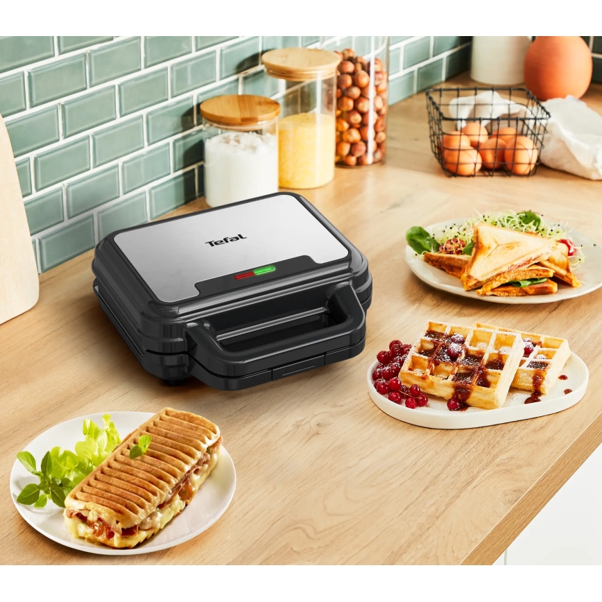 Tefal - Võileivagrill ULTRA COMPACT 3-ühes 700W/230V must/matt kroom