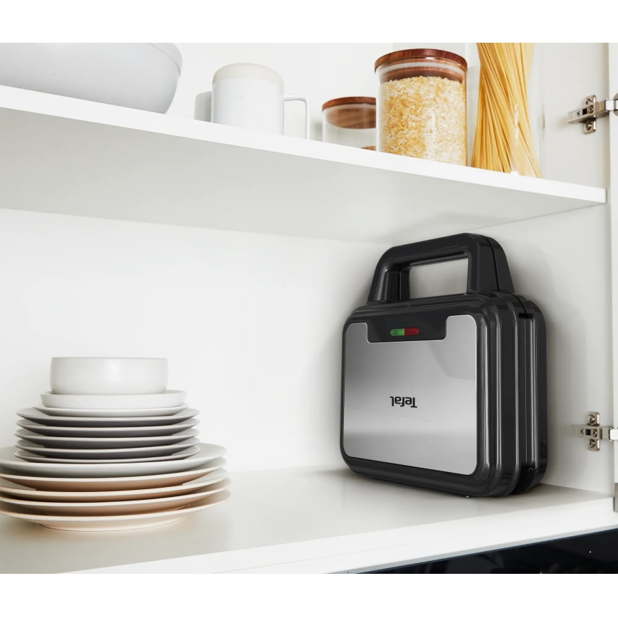 Tefal - Võileivagrill ULTRA COMPACT 3-ühes 700W/230V must/matt kroom