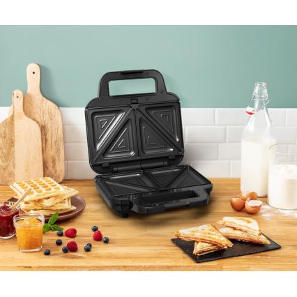 Tefal - Võileivagrill ULTRA COMPACT 3-ühes 700W/230V must/matt kroom