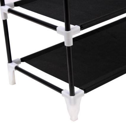 Tekstiilist hoiukapp riiulitega MATIS 58x160 cm must