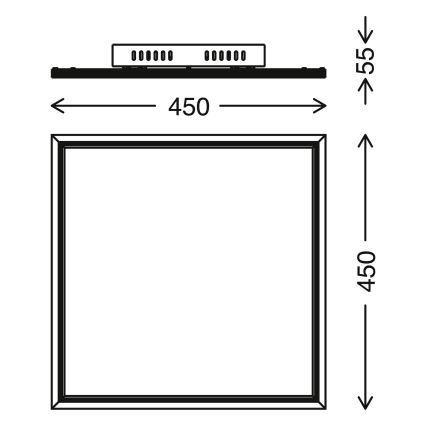 Telefunken 300906TF -LED Hämardatav paneel LED/24W/230V 3000-6000K + pult