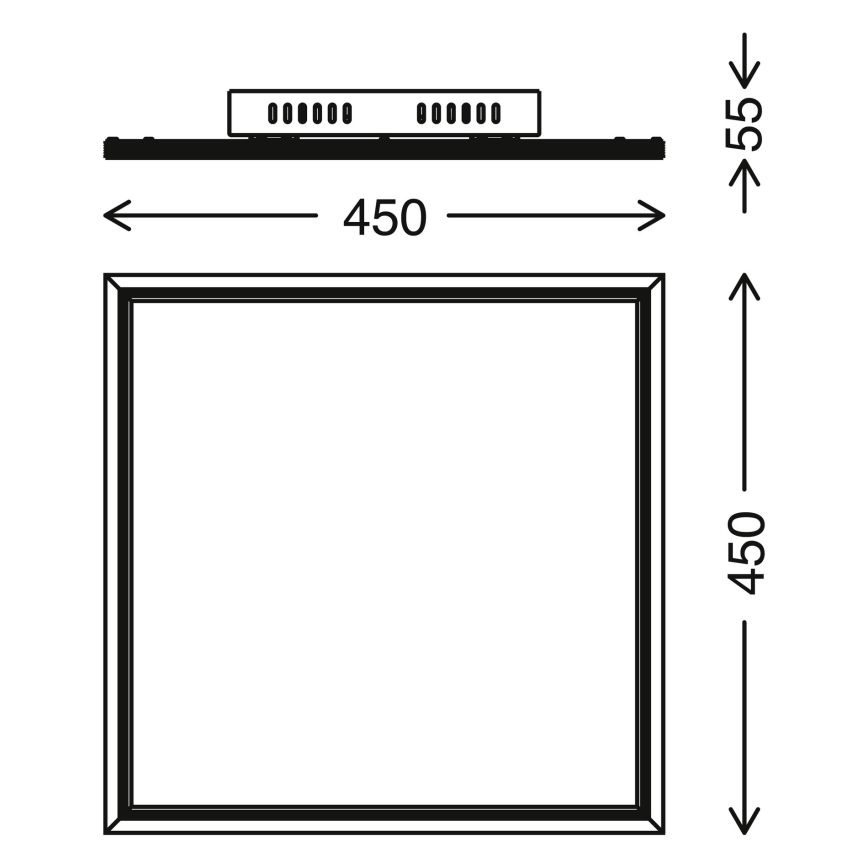 Telefunken 300906TF -LED Hämardatav paneel LED/24W/230V 3000-6000K + pult
