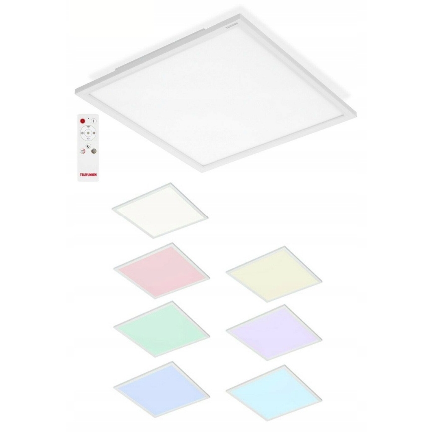 Telefunken 301606TF - LED RGBW Hämardatav valguspaneel LED/24W/230V 4000K + kaugjuhtimispult