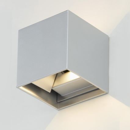 Telefunken 303404TF - LED välisseinavalgusti LED/7W/230V IP44 hõbedane