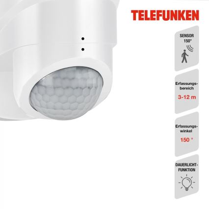 Telefunken 304406TF - LED Väli seinaprožektor anduriga LED/20W/230V IP44