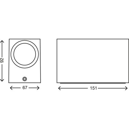 Telefunken 307004TF - LED Väli seinavalgusti 2xGU10/5W/230V IP44 hõbedane