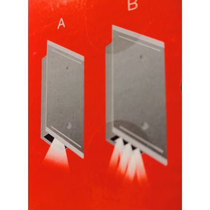 Telefunken 307704TF - LED Väli seinavalgusti 2xLED/3W/230V IP44 hõbedane