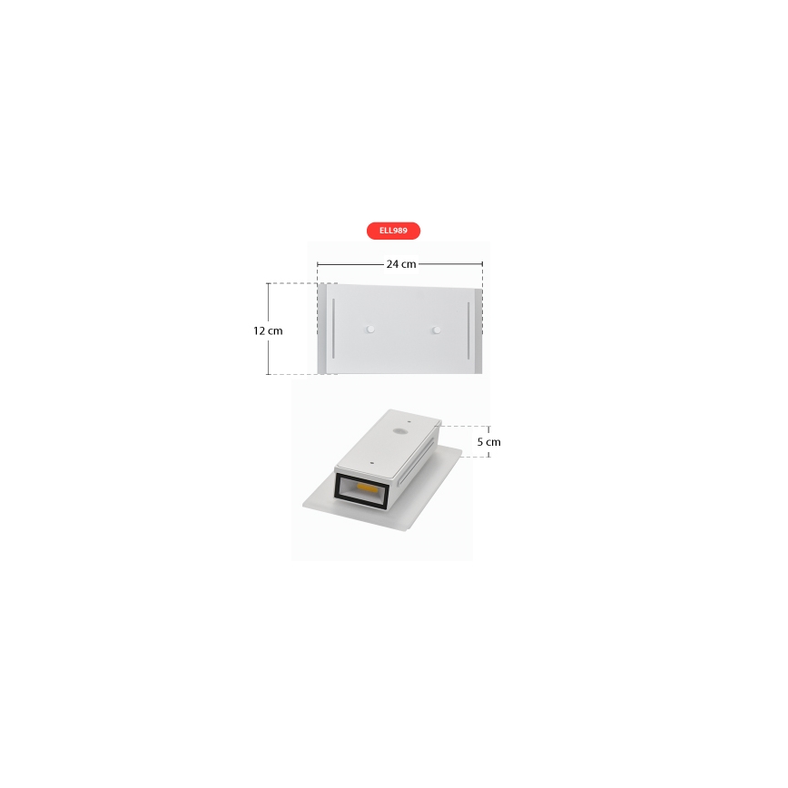 Telefunken 307706TF - LED Väli seinavalgusti 2xLED/3W/230V IP44 valge