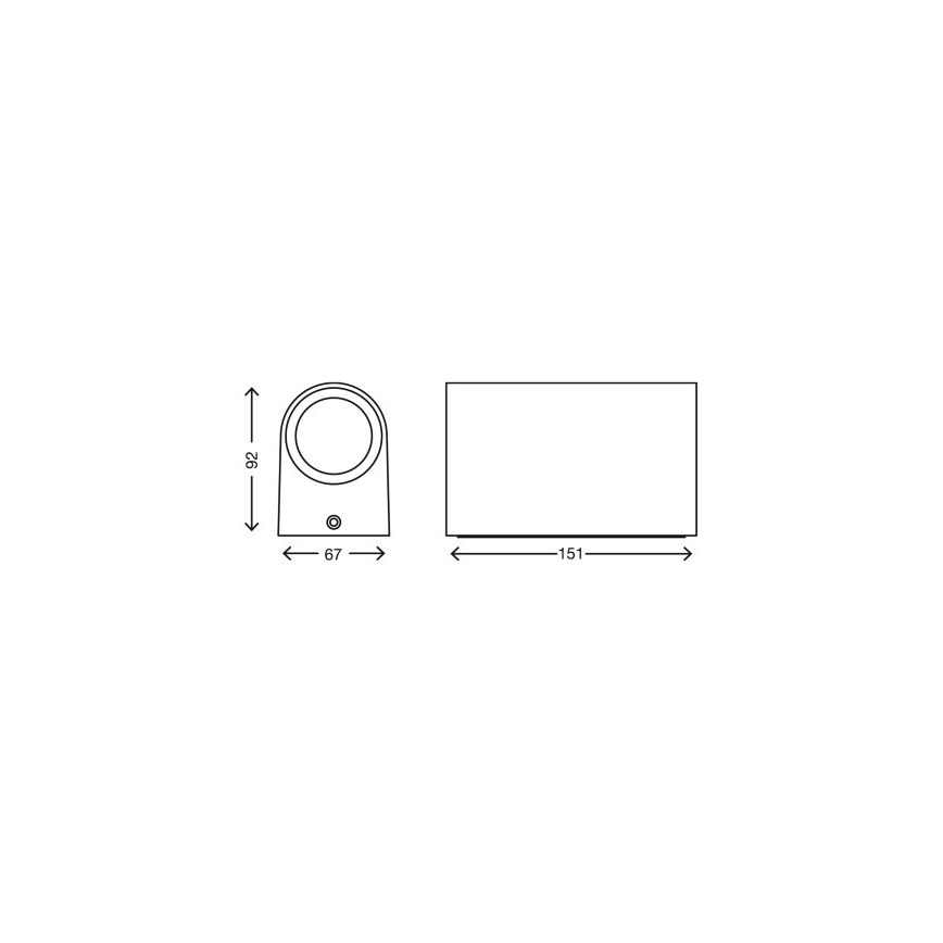 Telefunken 308006TF - LED Väli seinavalgusti 2xGU10/5W/230V IP44