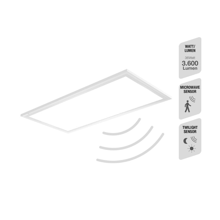 Telefunken 308706TF - LED Laevalgusti koos anduriga LED/36W/230V