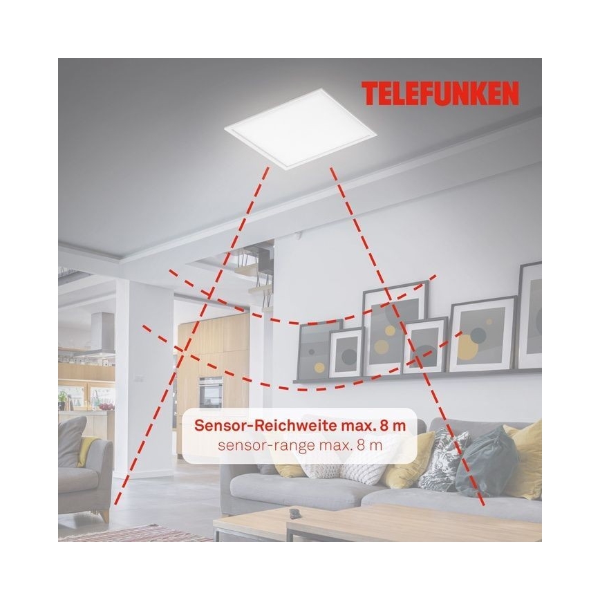 Telefunken 308806TF - LED Pinnale kinnitatav valguspaneel anduriga LED/25W/230V 4000K