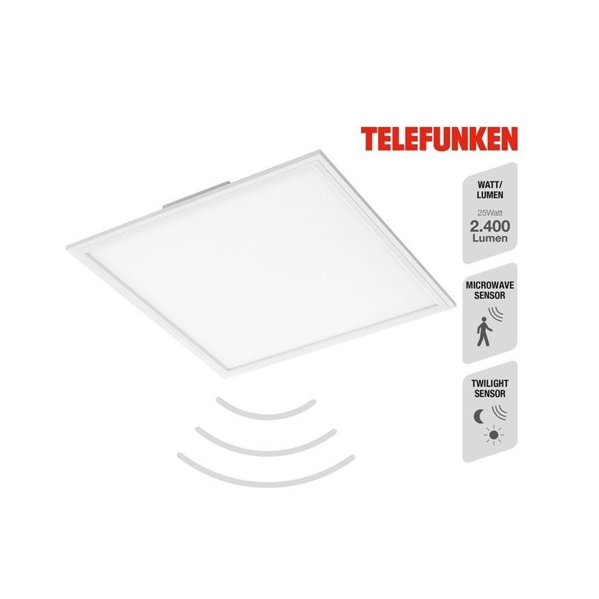 Telefunken 308806TF - LED Pinnale kinnitatav valguspaneel anduriga LED/25W/230V 4000K