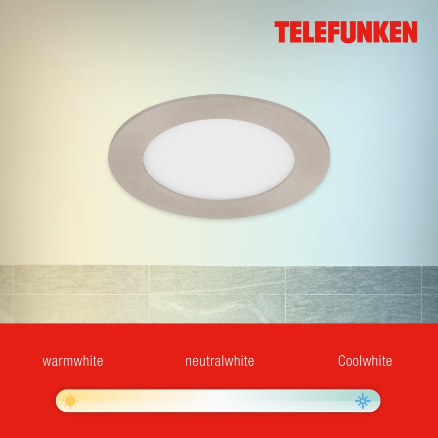 Telefunken 309302TF - LED RGBW Hämardatav süvistatav valgusti vannituppa LED/6W/230V 2700-6500K IP23 Wi-Fi Tuya