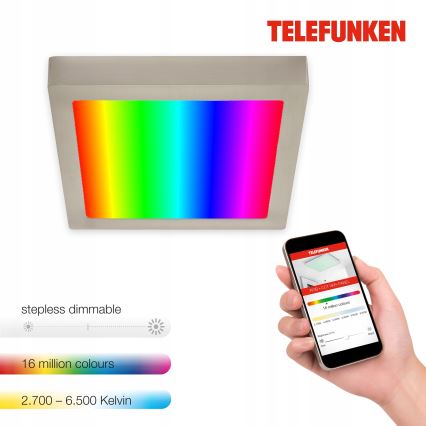 Telefunken 309602TF - LED RGB Hämardatav laevalgusti LED/18W/230V 2700-6500K Wi-Fi Tuya