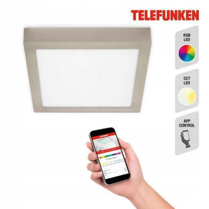 Telefunken 309602TF - LED RGB Hämardatav laevalgusti LED/18W/230V 2700-6500K Wi-Fi Tuya
