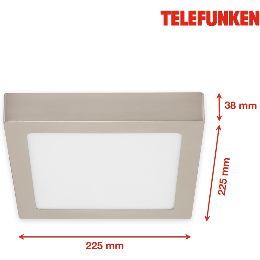 Telefunken 309602TF - LED RGB Hämardatav laevalgusti LED/18W/230V 2700-6500K Wi-Fi Tuya
