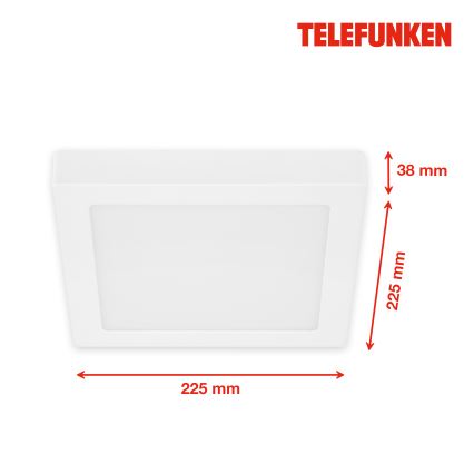 Telefunken 309606TF - LED RGB Hämardatav laevalgusti LED/18W/230V 2700-6500K Wi-Fi Tuya