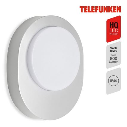 Telefunken 312004TF - LED Väli seinavalgusti LED/8W/230V IP44 hõbedane